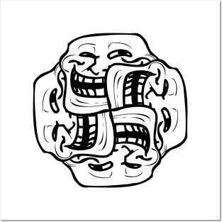 Trollface mandala Posters and Art